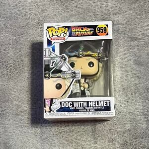 Funko pop doc with helmet